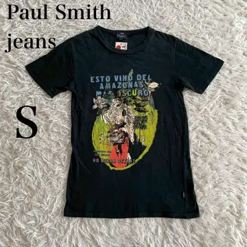 Paul Smith jeans 반팔 티셔츠 디자인 블랙 코튼 100%