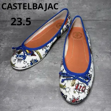 [ 컨디션 최상 ] CASTELBAJAC 까스텔바작 발레 슈즈 팝 패턴