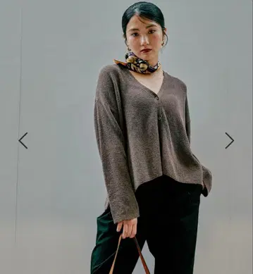 미니 부클레 V넥 가디건 GLOBAL WORK