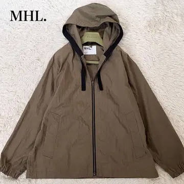 새상품급 MHL 마운틴 파카 주름 가공 카키 M 세탁 가능