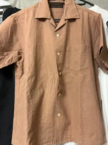 Fullcount 브라운 반팔 셔츠 사이즈:36