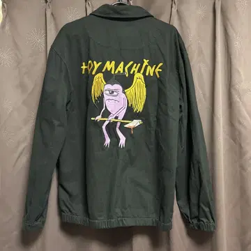 TOY MACHINE 자수 점퍼 M 블랙 컬러