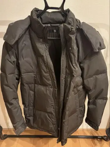 유니클로 M 사이즈 질 샌더 카키 +J 플러스J 다운 자켓