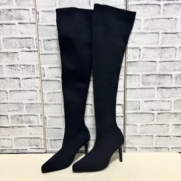 GYDA 제이다 인스톰 니하이 부츠 니트 부츠 블랙 M