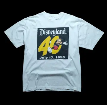90s 디즈니랜드 40주년 빈티지 미키 USA제 T셔츠