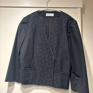 FLICKA 노카라 블랙 자켓