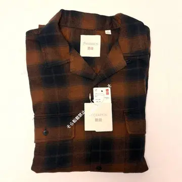 유니클로 JW ANDERSON 브러쉬드 코튼 오버 사이즈 셔츠 M