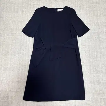 UNITED ARROWS 네이비 포멀 원피스 리본 드레스