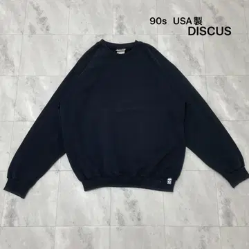 90s USA DISCUS 디스커스 맨투맨 트레이닝복 긴팔 무지
