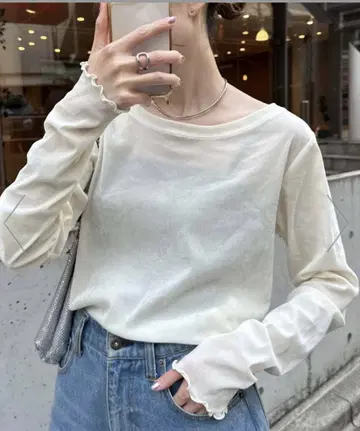 [ WEB 한정판 ] 시어 플로키 벨로아 느낌 멜로 탑