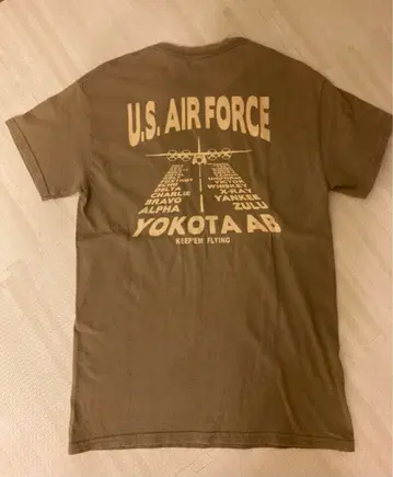 요코타 기지 교류제 T셔츠 U.S. AIR FORCE 카키