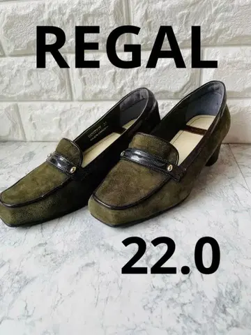 REGAL 리걸 스웨이드 드레스 신발 그린 계열 22cm