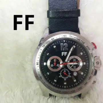 레어 FF 크로노그래프 손목시계 블랙