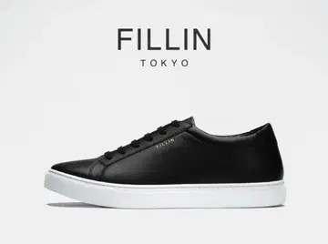 미사용 FILLIN black & white 가죽 스니커즈
