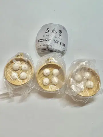 딘타이펑 미니어처 참 컬렉션 샤오롱바오 대게살 넣은 소 앙금 세트