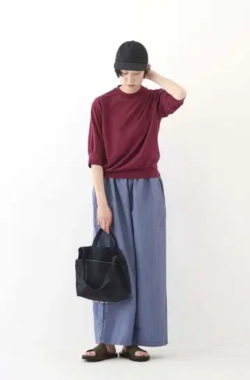 homespun 6분 소매 풀오버
