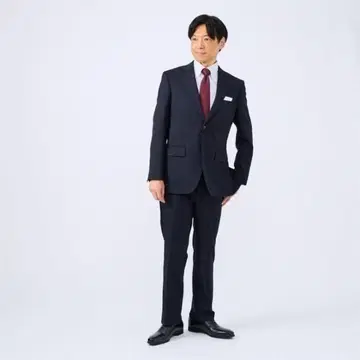 비슈 울 Super100's 네이비 수트 Tern(턴)