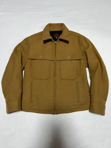 EVISU 울 자켓 38 사이즈 카멜 울 코트 지퍼