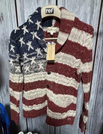 미사용 랄프 로렌 DENIM&SUPPLY 성조기 가디건 니트