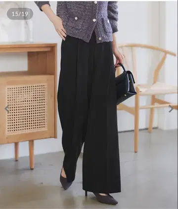 택 포함 새상품 고베 레터스 와이드 팬츠 프티 M 블랙