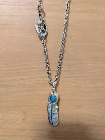터콰이즈 페더 목걸이
