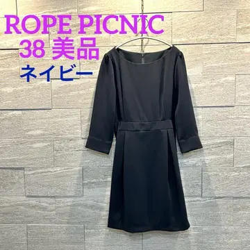 로페피크닉 새상품급 네이비 A라인 원피스 포멀
