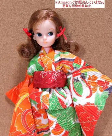 초대 리카짱 인형 쇼와 레트로 식모 기모노 덤