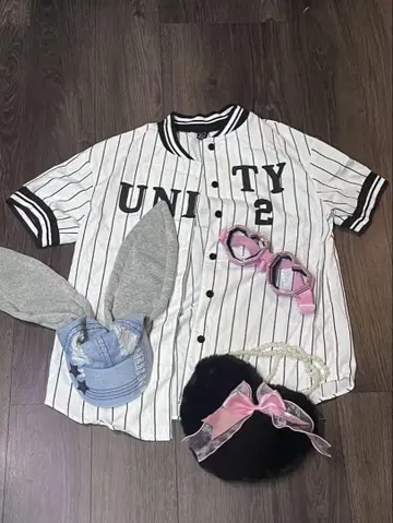 뉴진스풍 한신풍 유니폼 할로윈 축제 코스프레 SHIEN