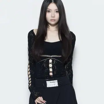 S ruched sculpt body lace 상의