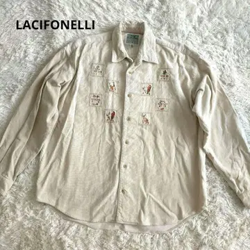 LACIFONELLI 코듀로이 자수 셔츠 빈티지