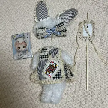 달 아웃핏 로맨틱 화이트 토끼 인형옷
