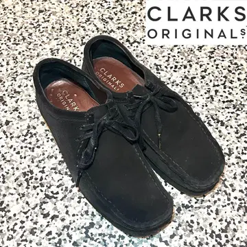 [ 26.5cm ] 클락스 왈라비 블랙 스웨이드 Clarks