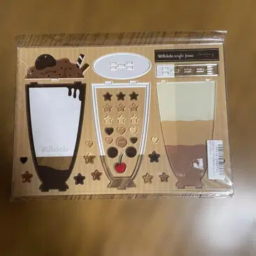 후쿠야 밀크쉐이크 아크릴 프레임 초콜릿 크림