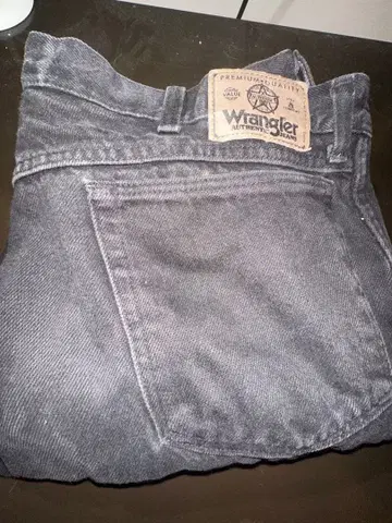 Wrangler 블랙 데님 팬츠