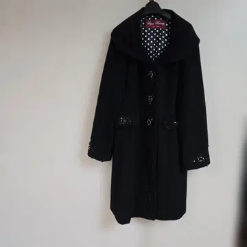 블랙 롱 코트