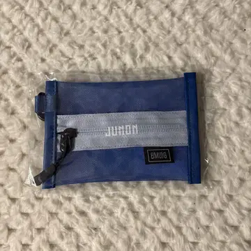 BMSG 메쉬 지퍼 파우치 파랑