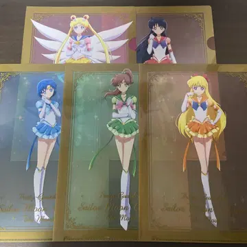 세일러문 Cosmos 로손 콜라보 클리어 파일 5종 세트