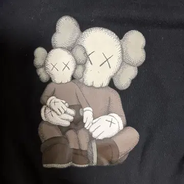 Kaws 캐릭터 프린트 맨투맨