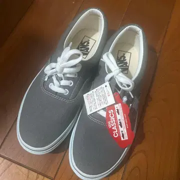 미사용 새상품 VANS 클래식 그레이 스니커즈 25cm 반스