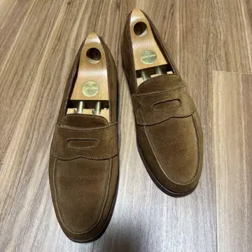 JOHN LOBB 브라운 스웨이드 로퍼 6E