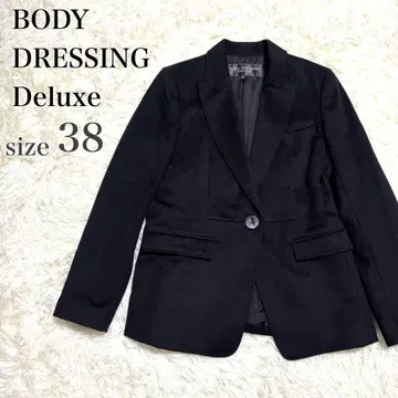 캐시미어 100% 바디 드레싱 디럭스 테일러드 자켓 M 블랙