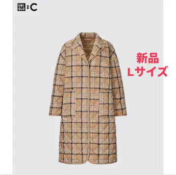 새상품 UNIQLO:C 퍼프 테크 오버 사이즈 코트 L 사이즈