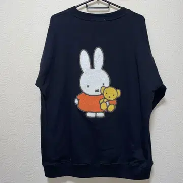 새상품 미피 사가라 자수 70주년 트레이닝복 블랙 얇은 소재 3L