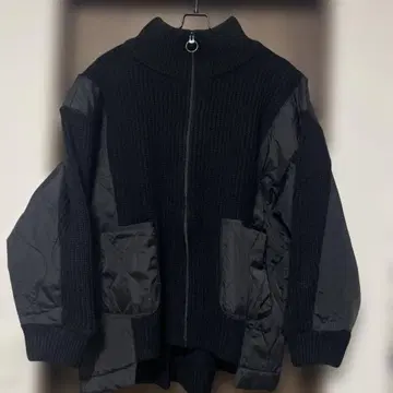 니코앤드 MODE NORM CORE 리브 x 퀼트 집업 블루종