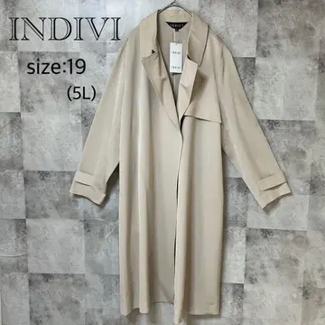 [ INDIVI ] 라이트 트렌치코트 월드 미사용품 size19