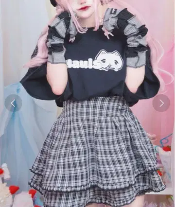 하울즈 Hauls 볼륨업 체크 미니스커트
