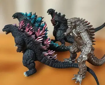 고질라 피규어 소프트 비닐 4체 세트