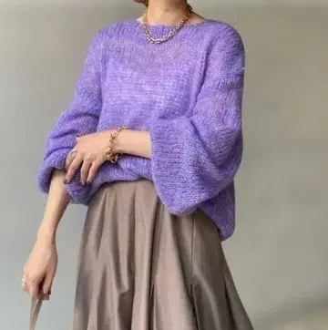 DouDou 모헤어 메쉬 풀오버