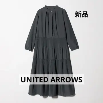 유나이티드 애로우즈 united arrows 티어드 플리츠 원피스