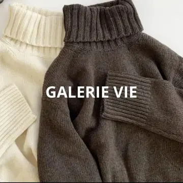 [ GALERIE VIE ] 갤러리 바이 터틀 니트 브라운 M